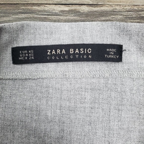 Zara Basic Collection Off The Shoulder Casual Blouse Sz XS Cottagecore Boho Chic - Picture 6 of 6